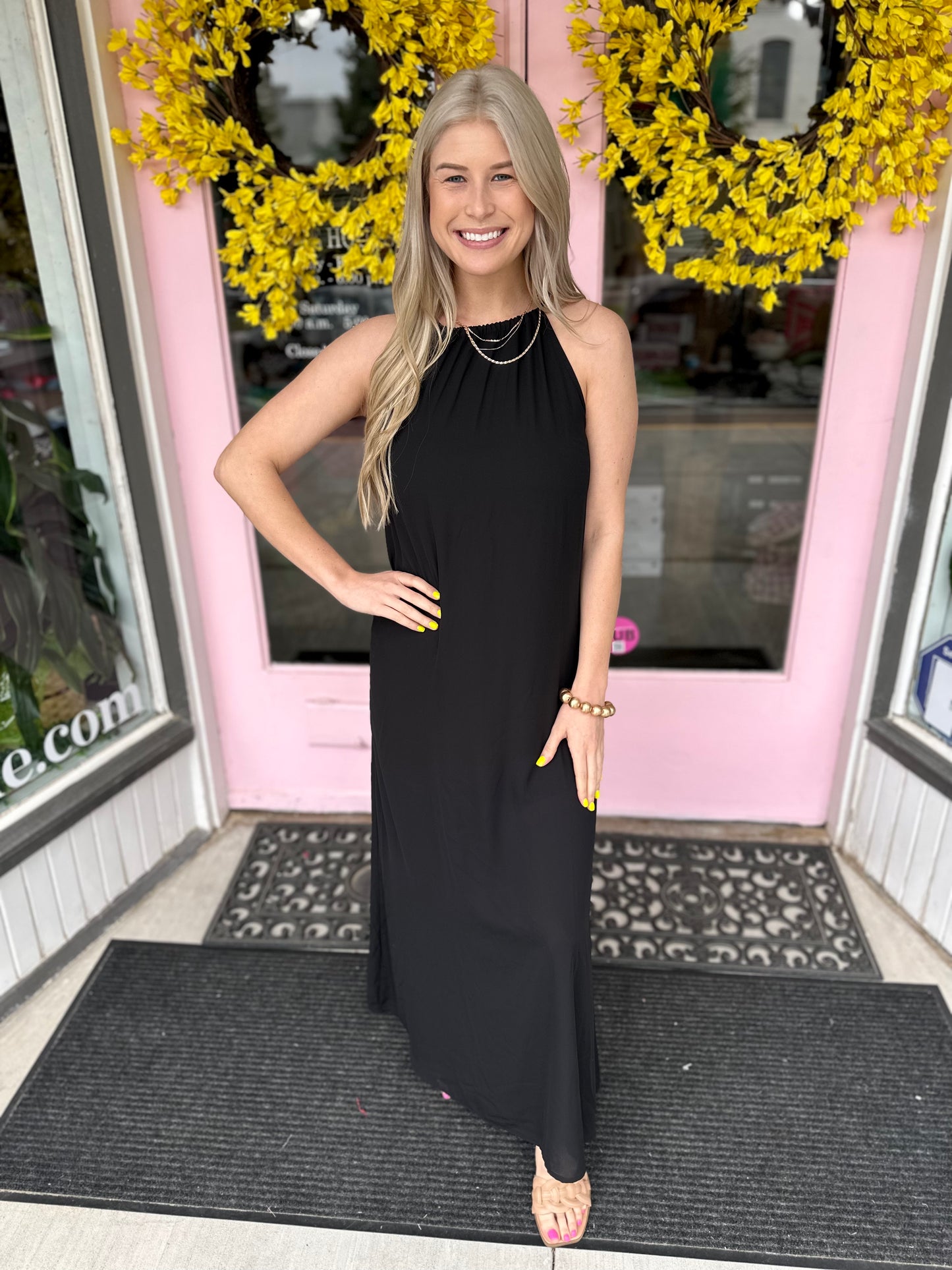 BLACK MAXI DRESS