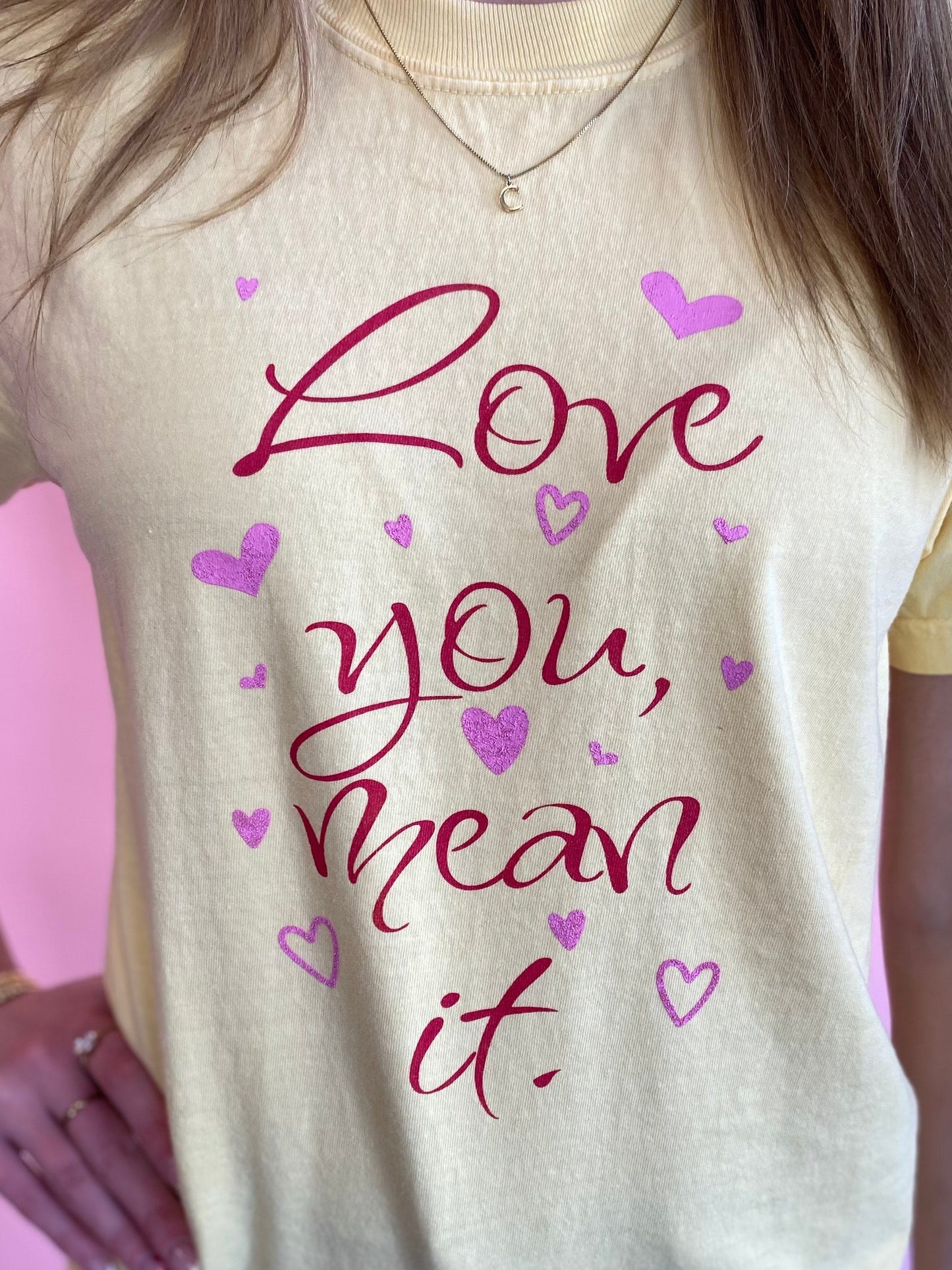 YELLOW LOVE YOU TEE