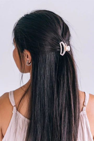 SMALL ALMOND TELETIES OPEN HAIR CLIP