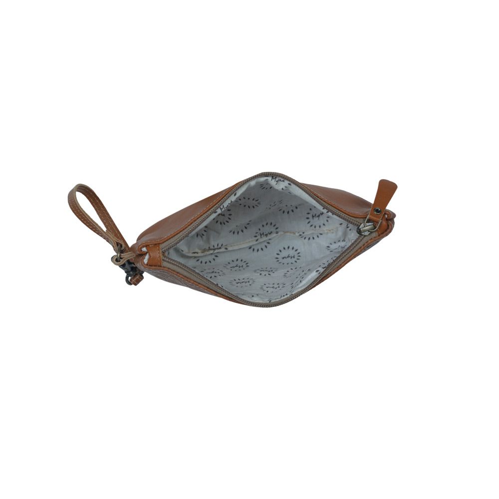 TOOLED COWHIDE BAG