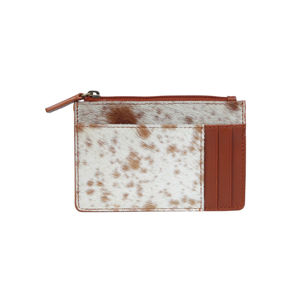 COWHIDE CARDHOLDER W/ COIN POUCH