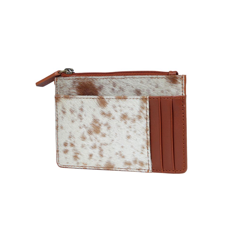 COWHIDE CARDHOLDER W/ COIN POUCH