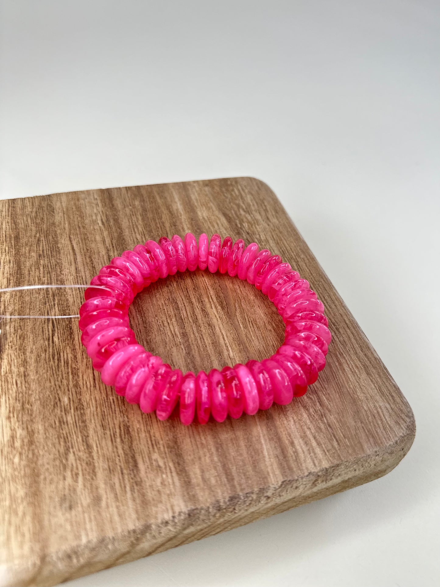 PINK BEADED BRACELET