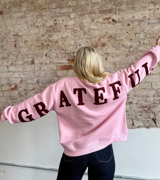PINK GRATEFUL SWEATSHIRT
