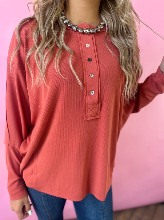 CINNAMON SO SOFT HENLEY