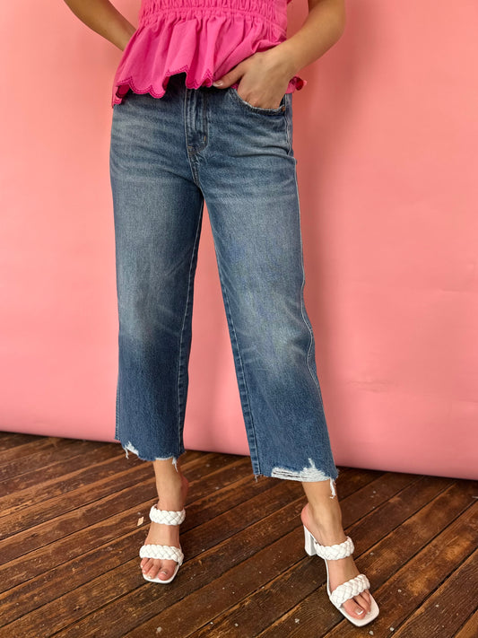 JB MAGIC CROPPED WIDE LEG JEAN