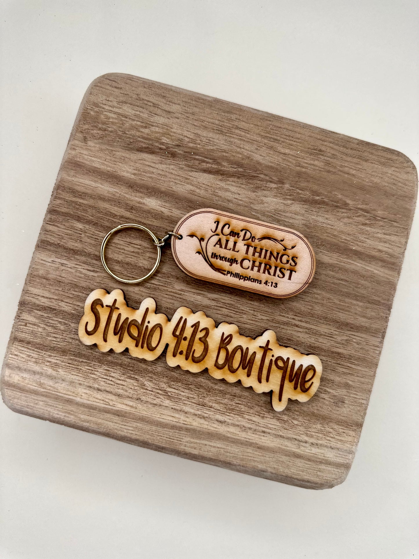 WOODEN KEYCHAIN