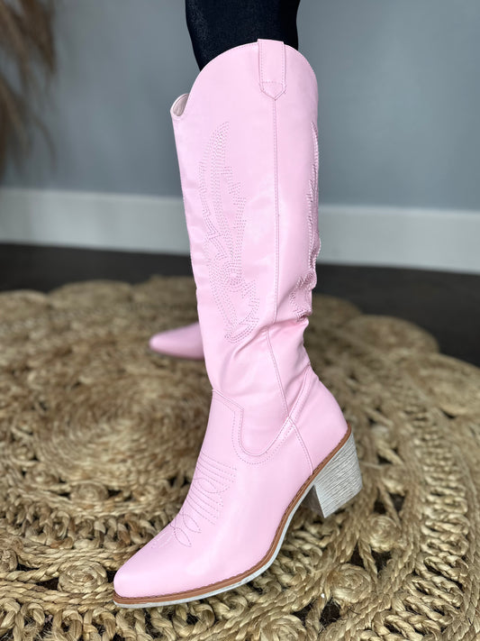 PRETTY IN PINK BOOTS