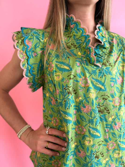 SAGE MIX SCALLOP TOP