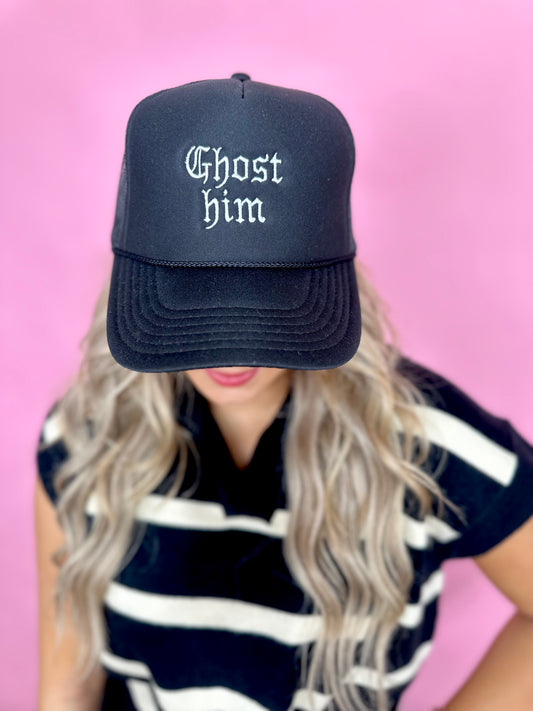 GHOST HIM EMBROIDERED HAT