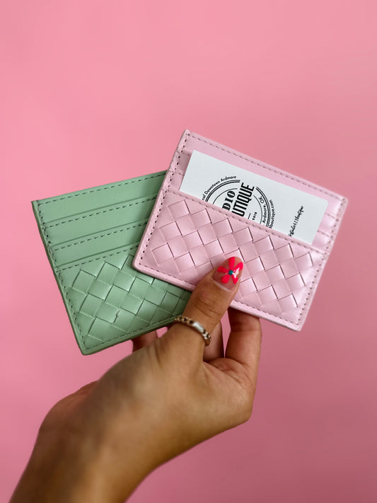 PINK CARD HOLDER