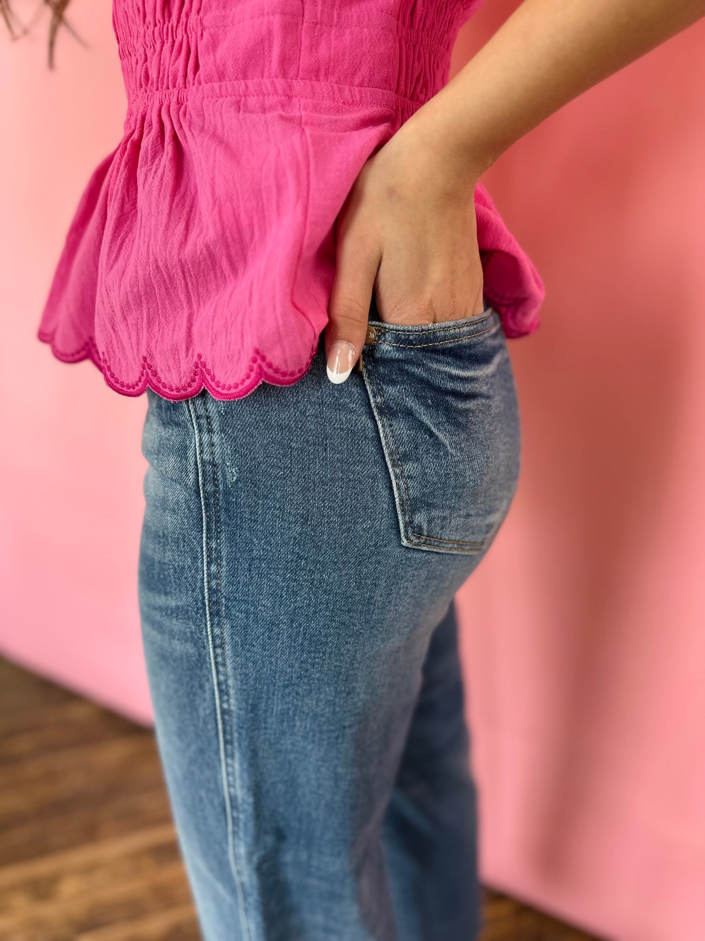 JB MAGIC CROPPED WIDE LEG JEAN