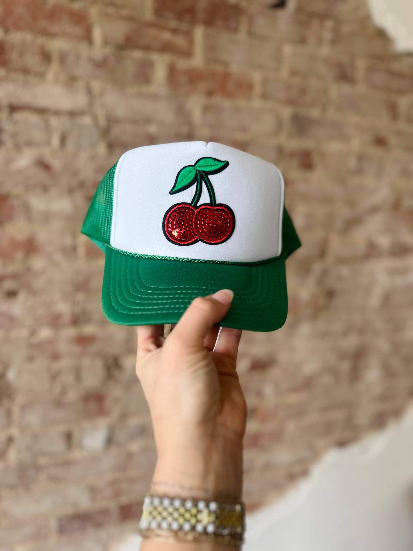 CHERRY TRUCKER HAT