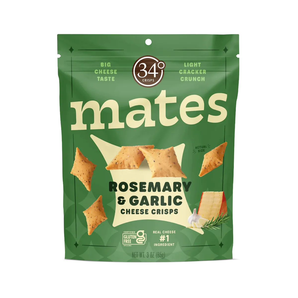 ROSEMARY GARLIC MATES CHEESE CRISPS