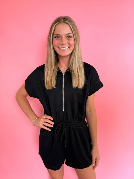 BLACK S'SOFT ROMPER