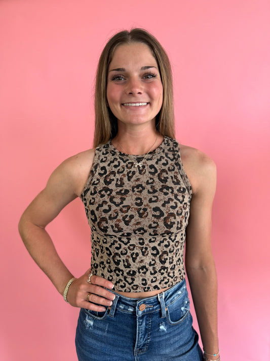 BROWN CHEETAH TANK