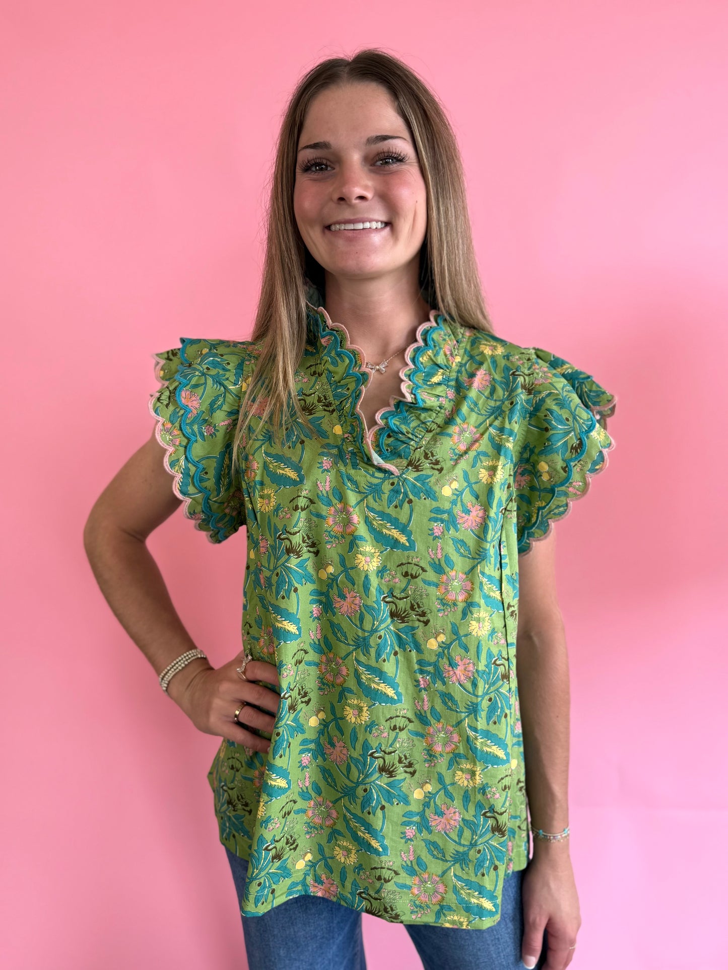 SAGE MIX SCALLOP TOP