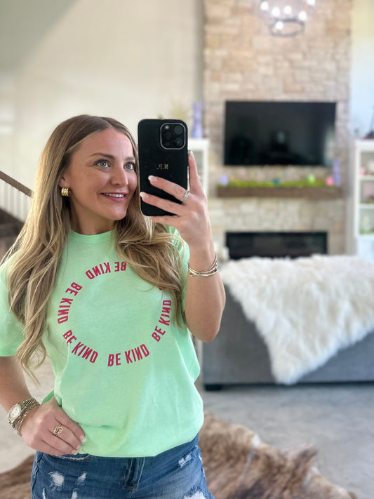 BE KIND NEON TEE