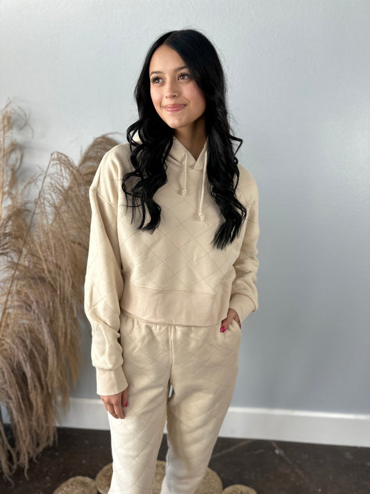 QUILTED JOGGER SET