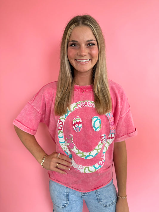 PINK SMILES TEE