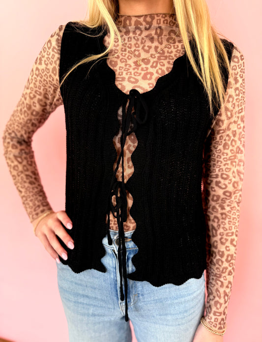 MESH CHEETAH TOP