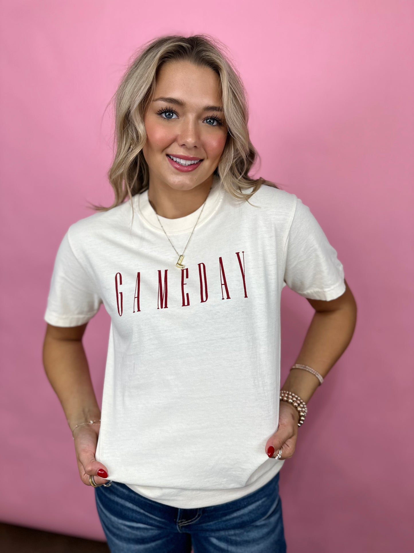 CREAM & CRIMSON GAMEDAY TEE