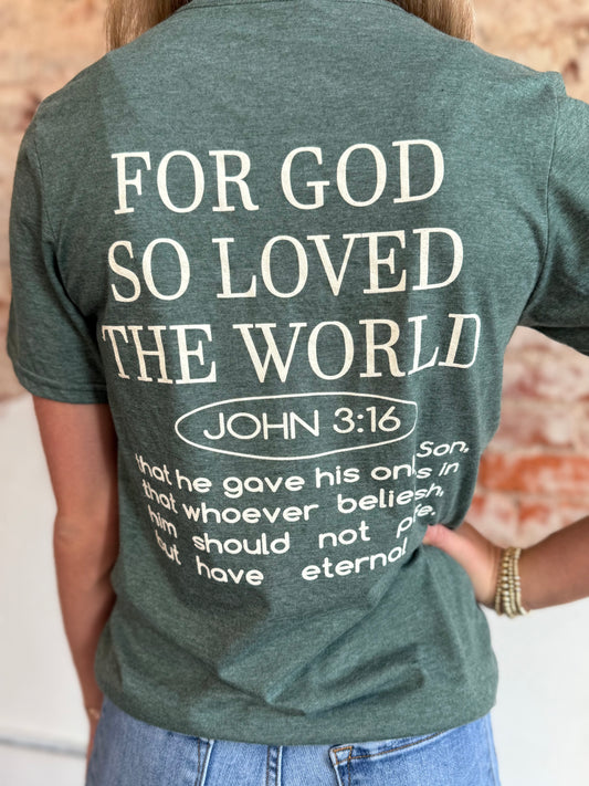 GREEN GOOD NEWS TEE