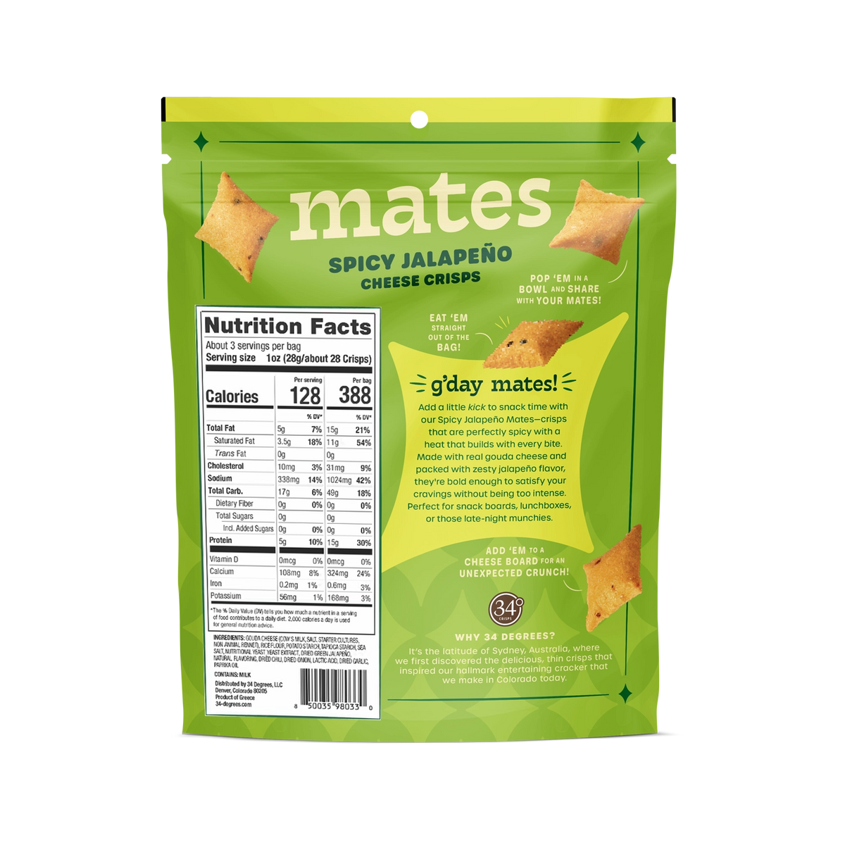 SPICY JALAPENO MATES CHEESE CRISPS