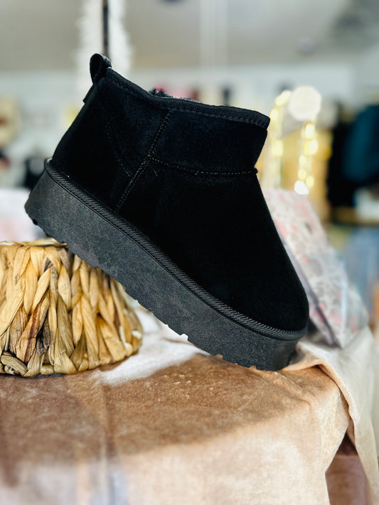 BLACK ULTRA MINI PLATFORM BOOTIE