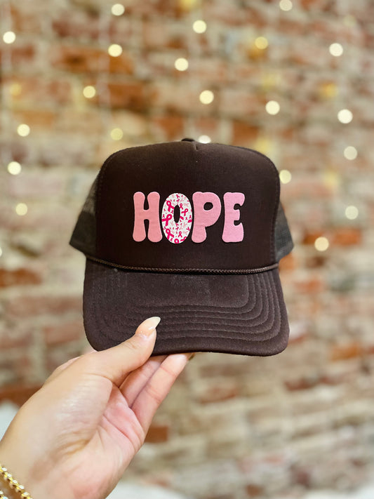 BROWN HOPE TRUCKER HAT