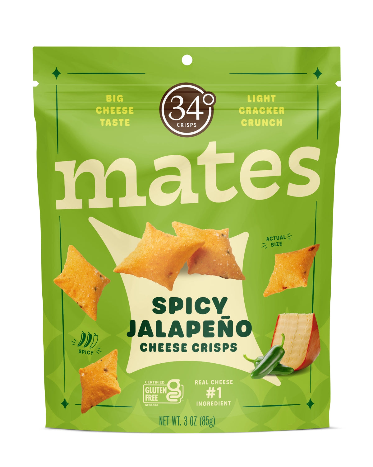 SPICY JALAPENO MATES CHEESE CRISPS