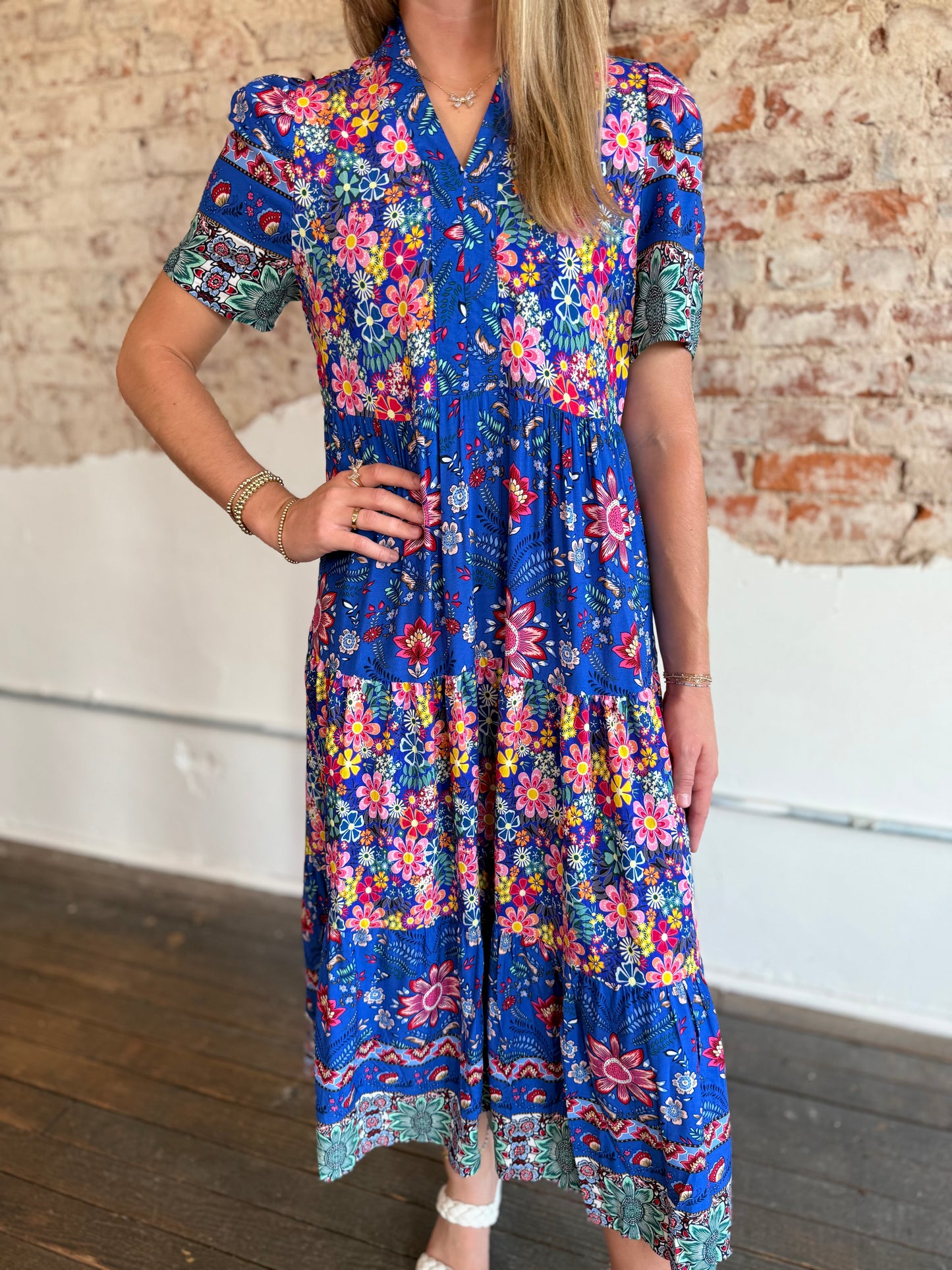 ALL THE COLORS FLORAL DRESS