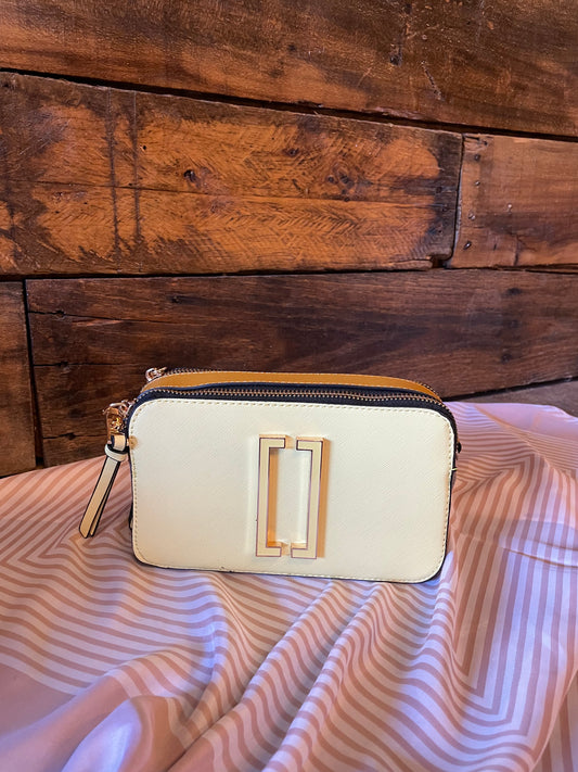 YELLOW/TAN/GRAY SM PURSE