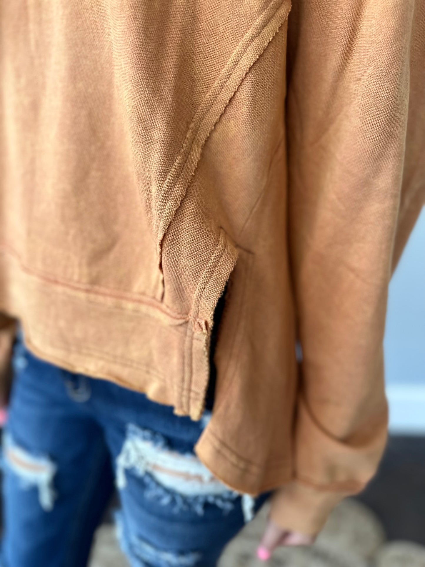 VINTAGE RUST TERRY TOP