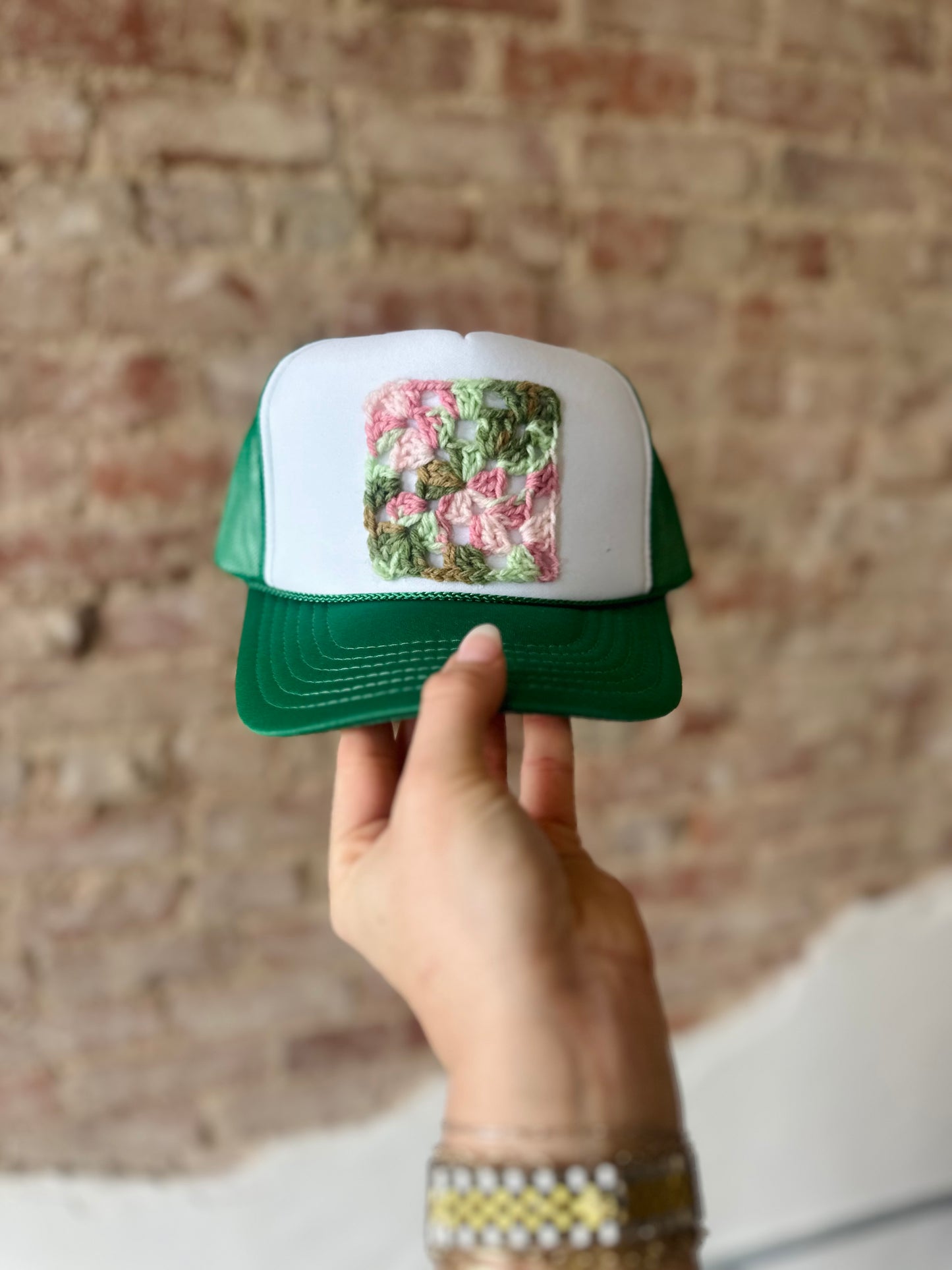 CROCHET TRUCKER HAT