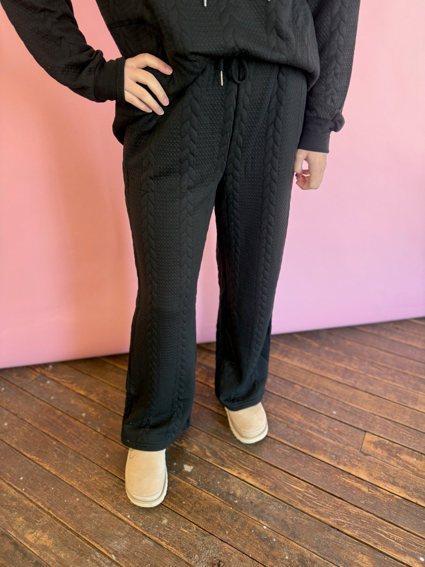 THE PERFECT HOODED SET BLACK