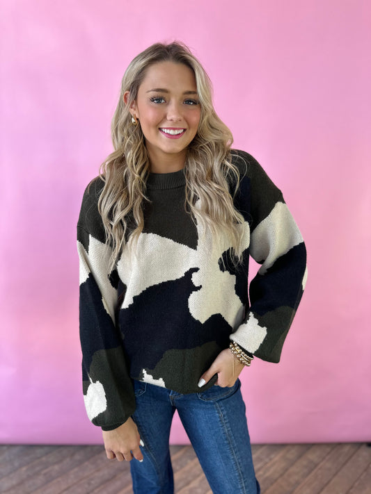 OLIVE MULTI SWEATER