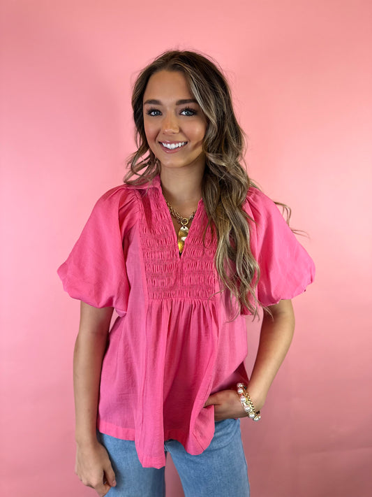 PINK LIGHTWEIGHT BLOUSE