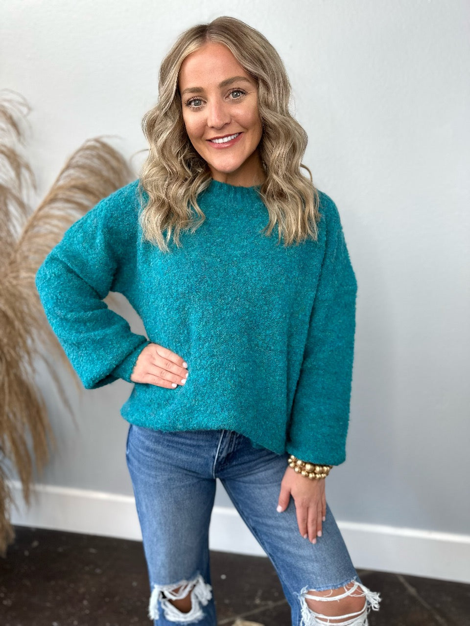 SUPER SOFT OCEAN BLUE SWEATER