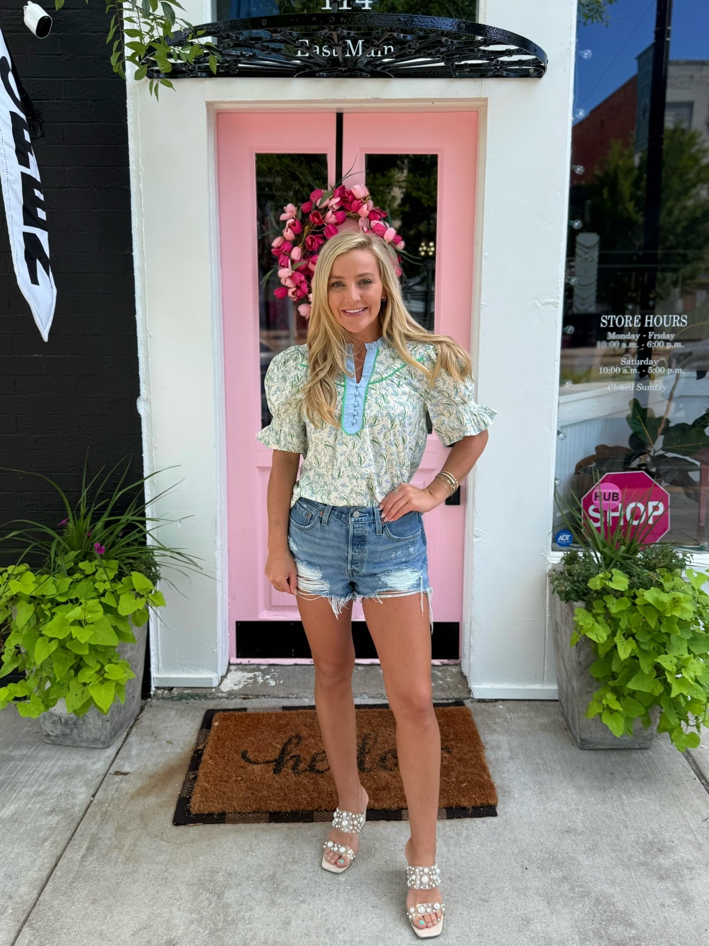 BLUE FORGET ME NOT TOP