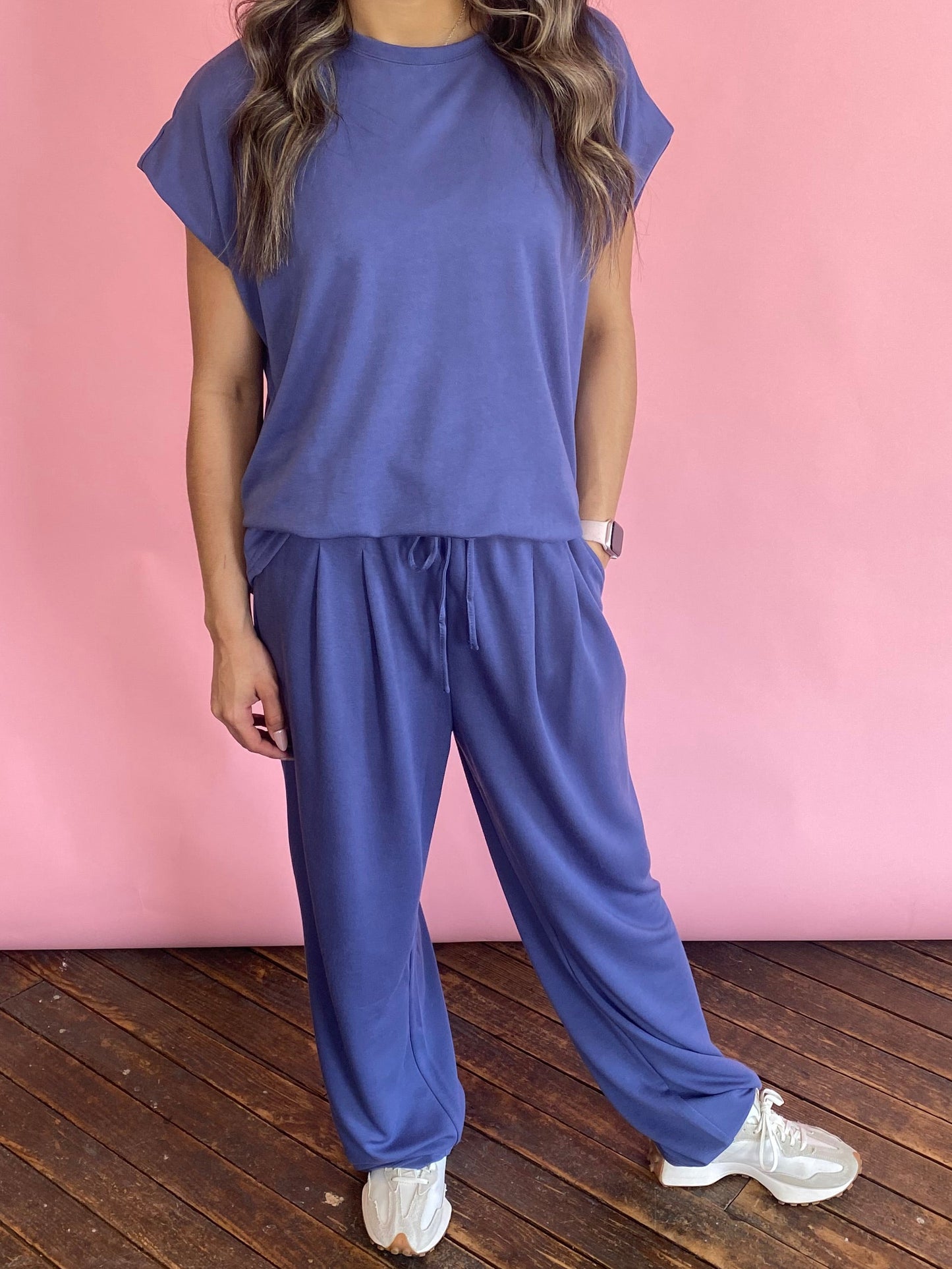 BLUE S/S PANT SET