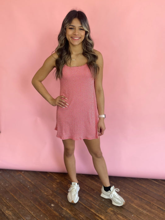THE CUTEST LITTLE RED CHECKED DRESS
