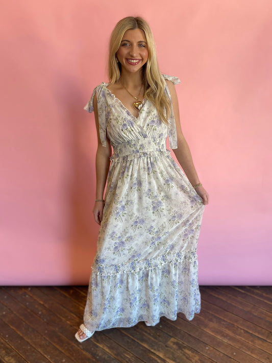 BLUE ANTIQUE ROSE SUNDRESS