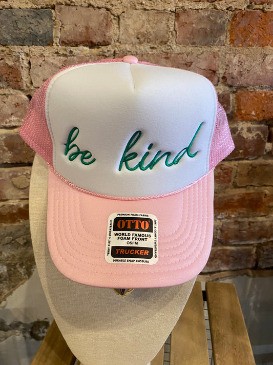 PINK BE KIND TRUCKER HAT