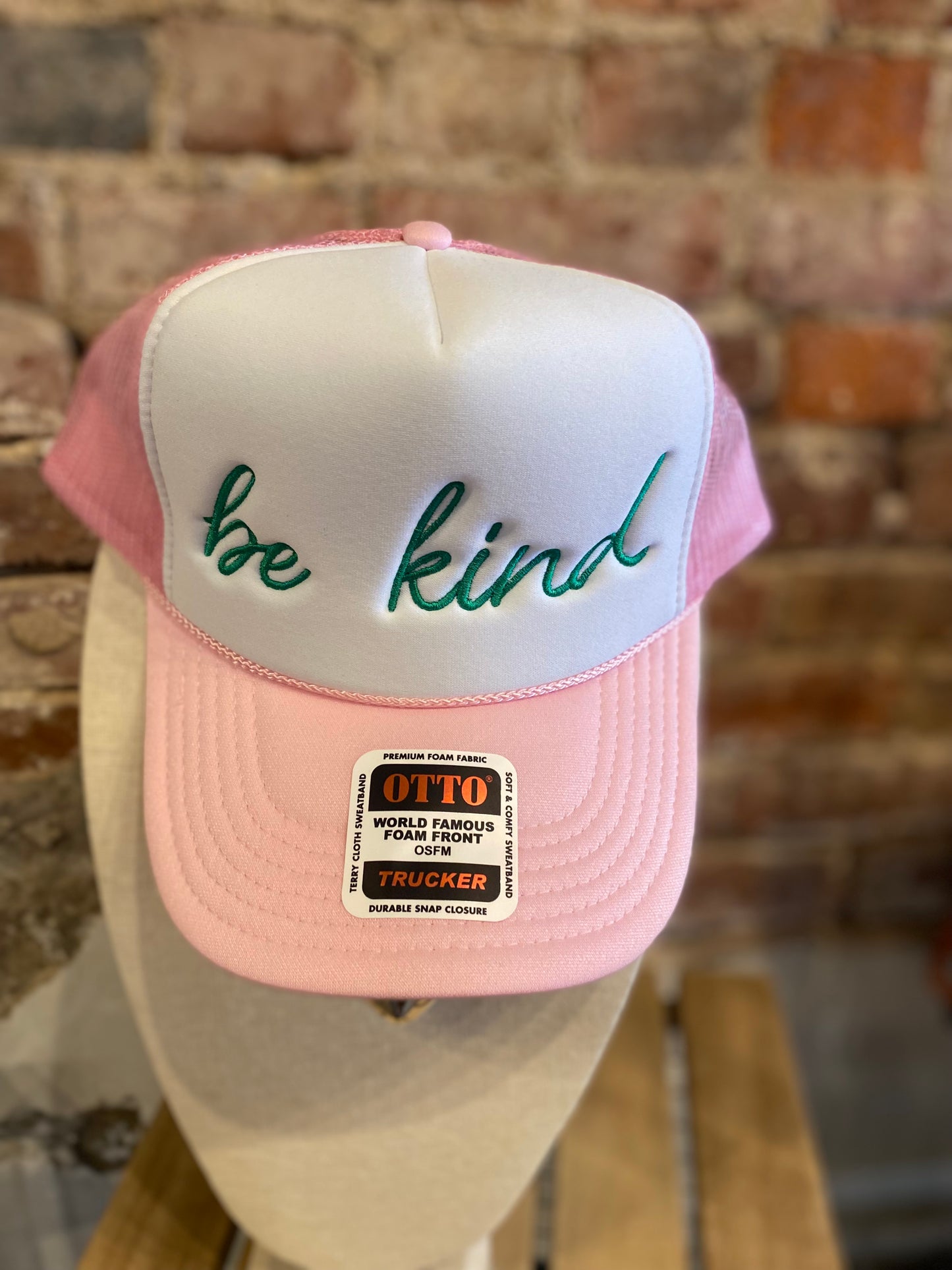 PINK BE KIND TRUCKER HAT