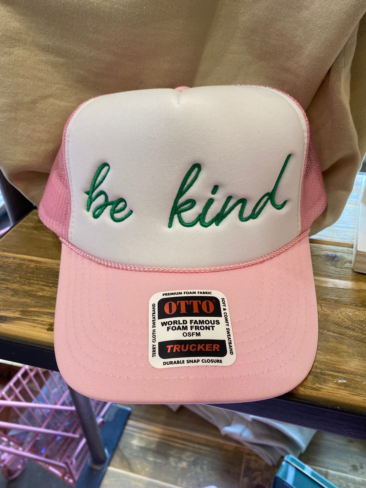 PINK BE KIND TRUCKER HAT