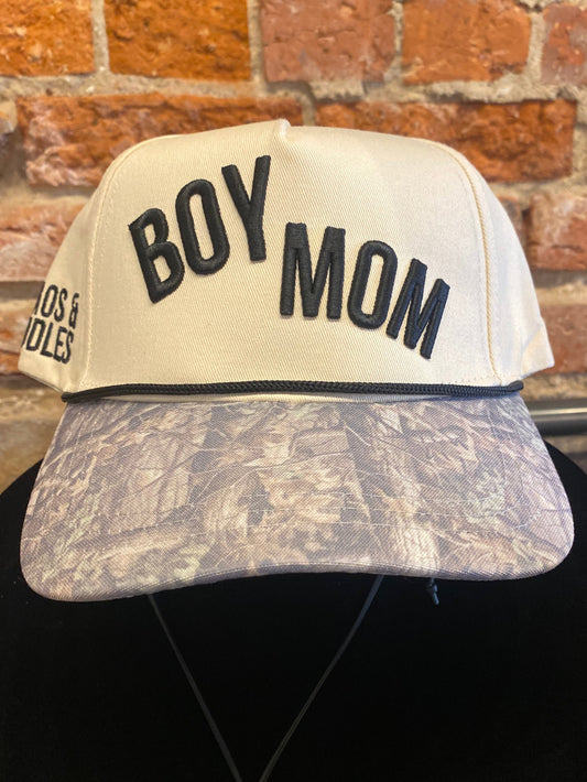 CAMO BOY MOM TRUCKER HAT