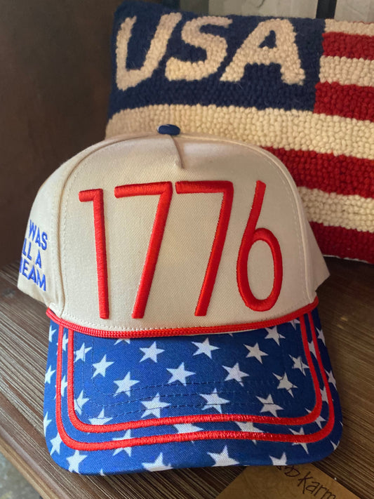 PATRIOTIC 1776 TRUCKER HAT