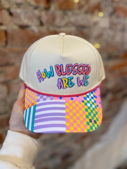 COLORFUL HOW BLESSED ARE WE TRUCKER HAT