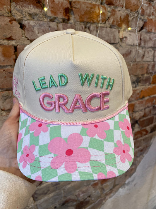 LEAD WITH GRACE TRUCKER HAT